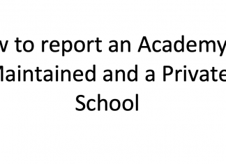 How to report a school