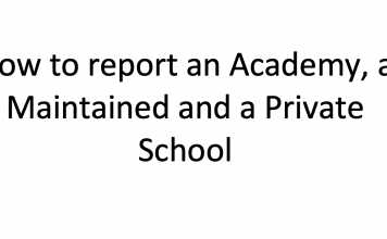 How to report a school