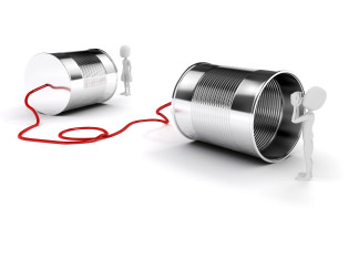 How to report a burglary to an insurer Picture of two people talking about burglary