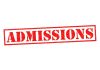 Image of the word admissions
