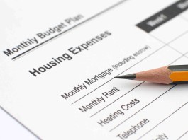 Image of monthly expenditure form